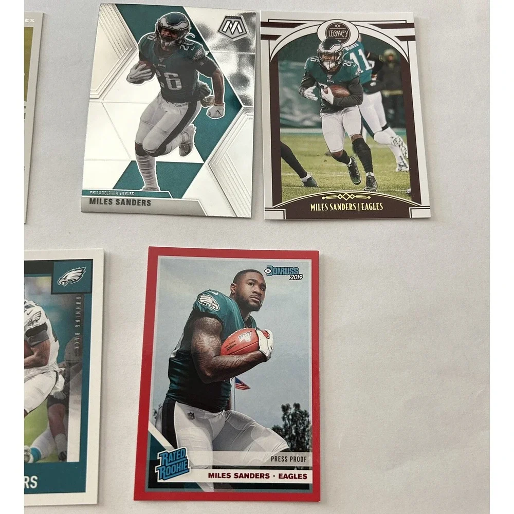 Lot of 5 Miles Sanders Seattle Seahawks Panini Football Trading Cards (X9)
